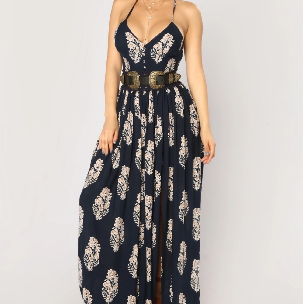 BNWT Fashion Nova Holy Slit Dress Sz. Xl